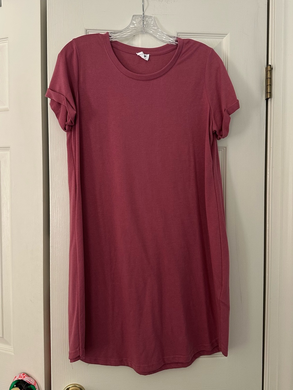 Cotton On berry-colored t-shirt dress